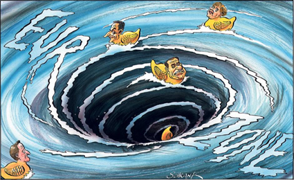 Eurozone debt crisis cartoon